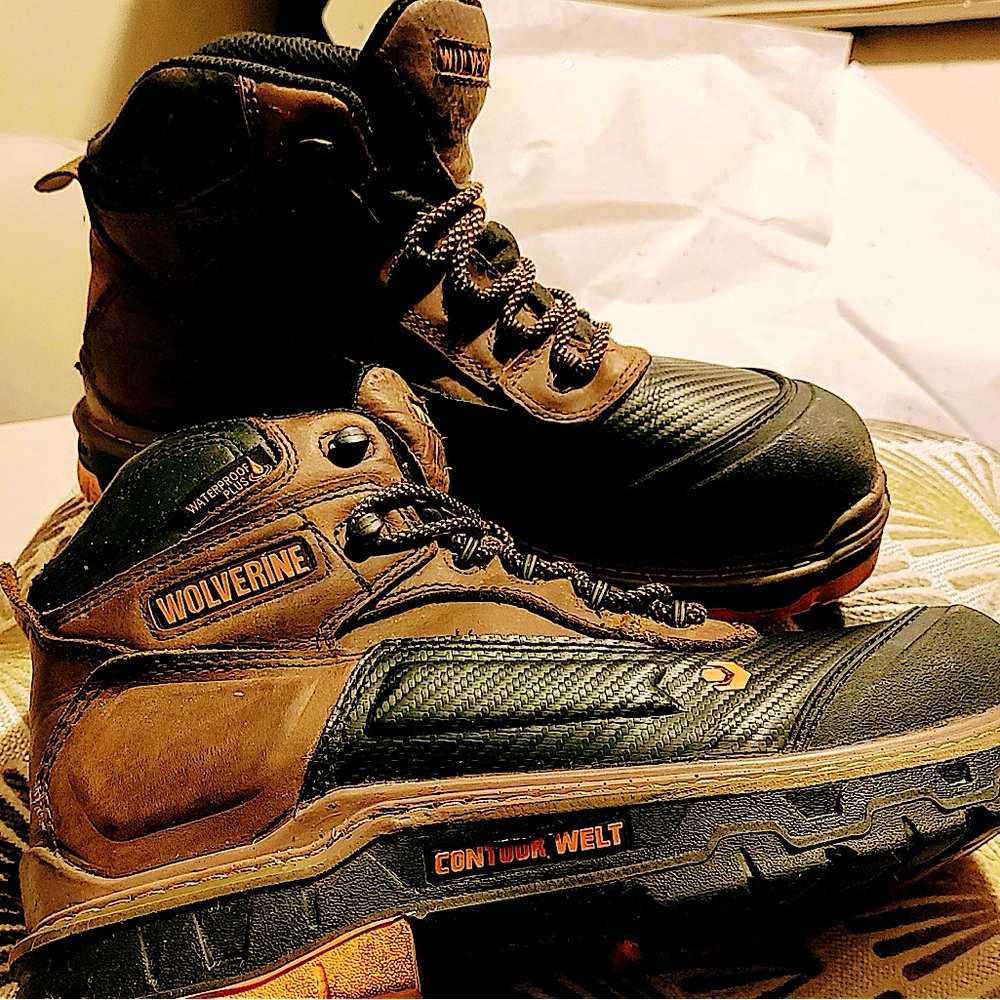 Wolverine MenOverPass CarbonMax 6”WaterProof CoMposite 🔥Work Boots 🥾